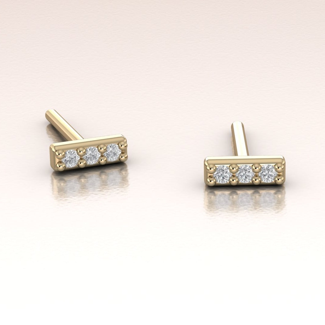 Simple bar earrings top