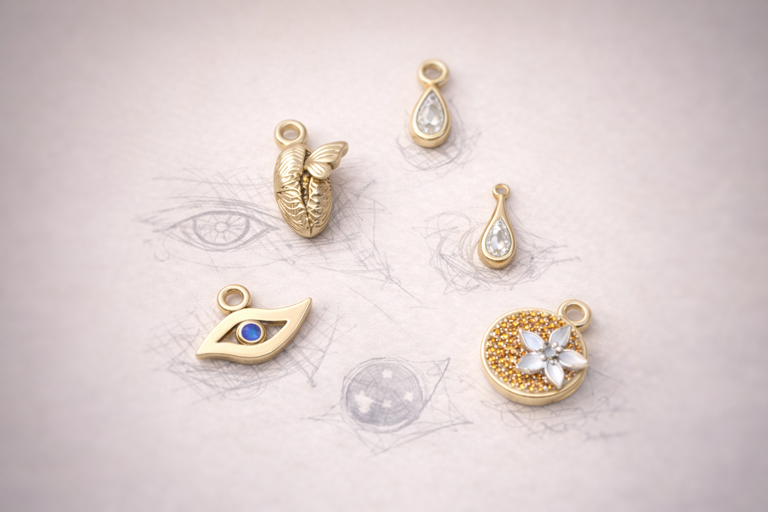 14K Gold Talismans