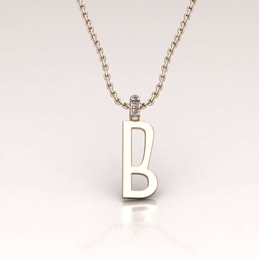 14K Gold Initial Charm