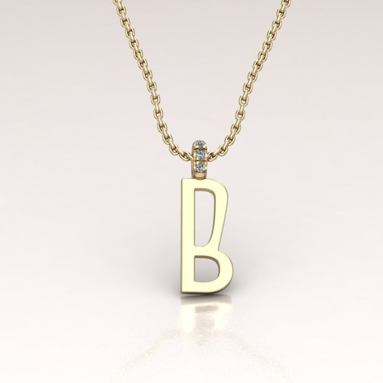 14K Gold Initial Charm
