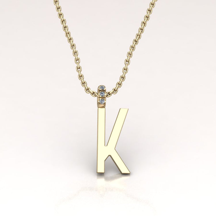 14K Gold Initial Charm
