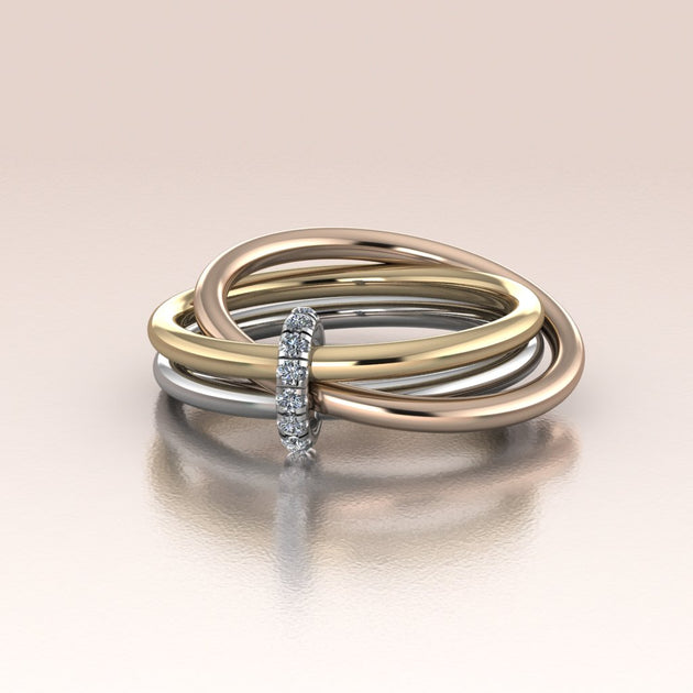 14k Gold Rolling Rings for Women - ANTOANETTA