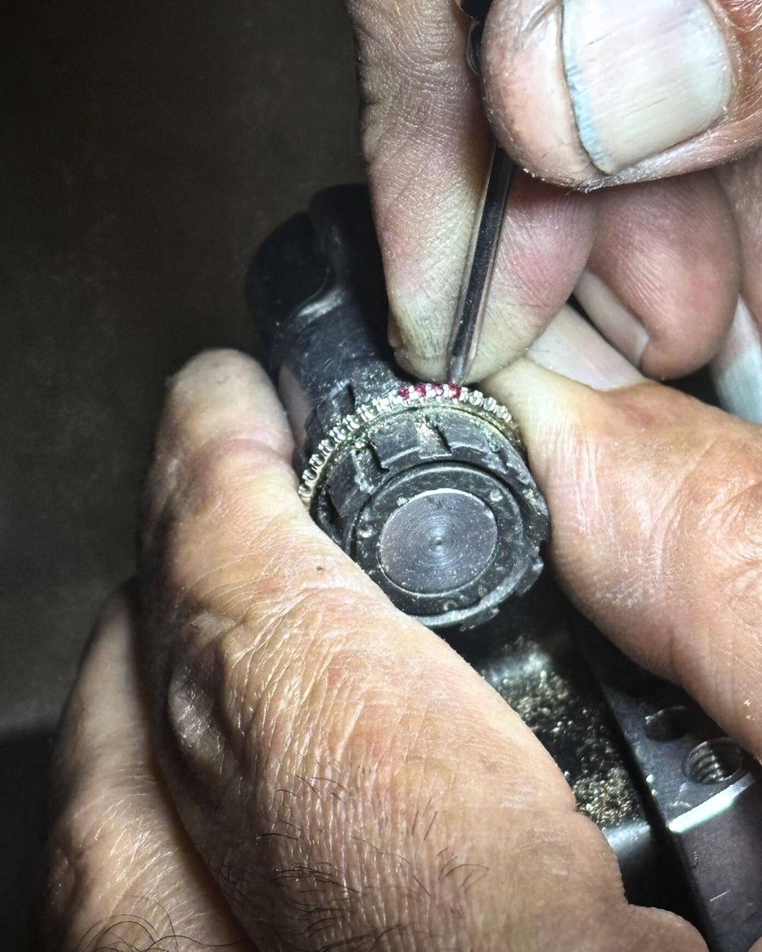 14K Rose Gold Unique Asymmetrical Aquamarine Ring
