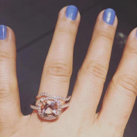 0.55ct 100% Natural Morganite Ring 4mm*6mm Emerald Cut Morganite Engagement  Ring For Woman 925 Silver Gemstone Jewelry - Rings - AliExpress