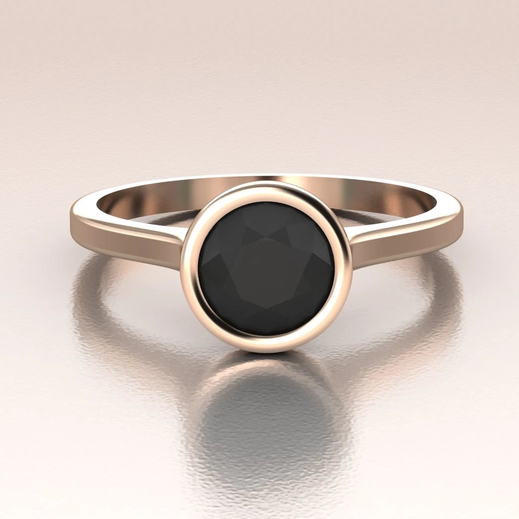 Sylvie Round Vintage Bezel Set Engagement Ring S1317 – Chalmers Jewelers