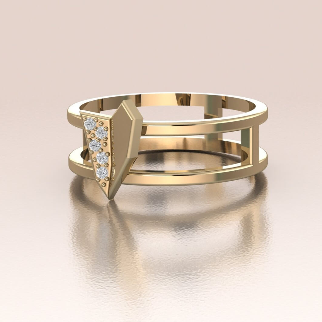 A-Typical Love Ring 14K Gold